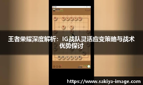 王者荣耀深度解析：IG战队灵活应变策略与战术优势探讨