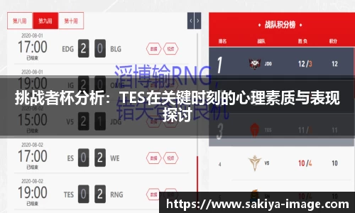 挑战者杯分析：TES在关键时刻的心理素质与表现探讨